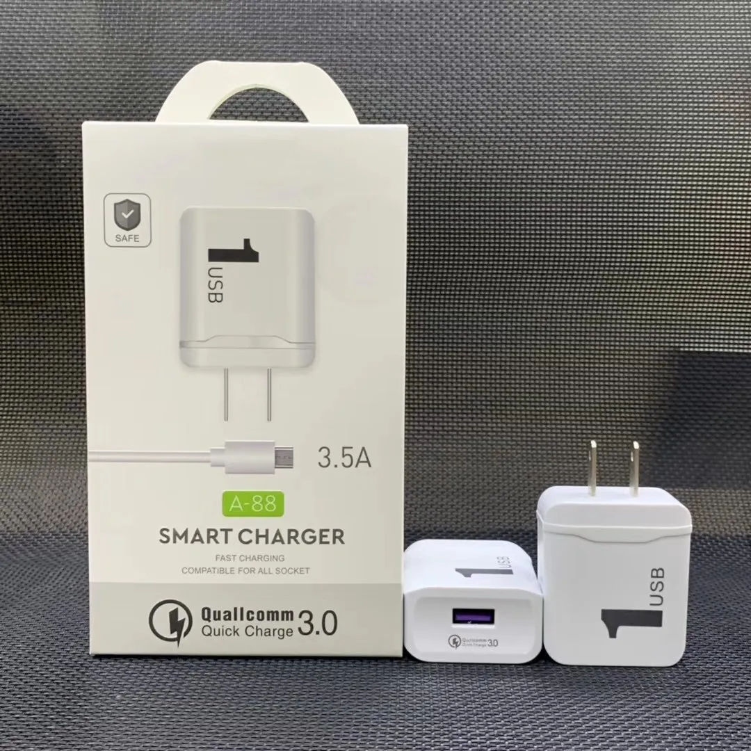 2in1 Charger kit 5V USB Ports Charger Adapter+Micro USB Data Sync Cable For Mobile Phone Samsung Huawei Xiaomi