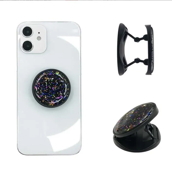 Glitter Glue Phone Stand Holder Foldable Finger Griptok Stand for IPhone Samsung Cellphone Support Bracket Accessories