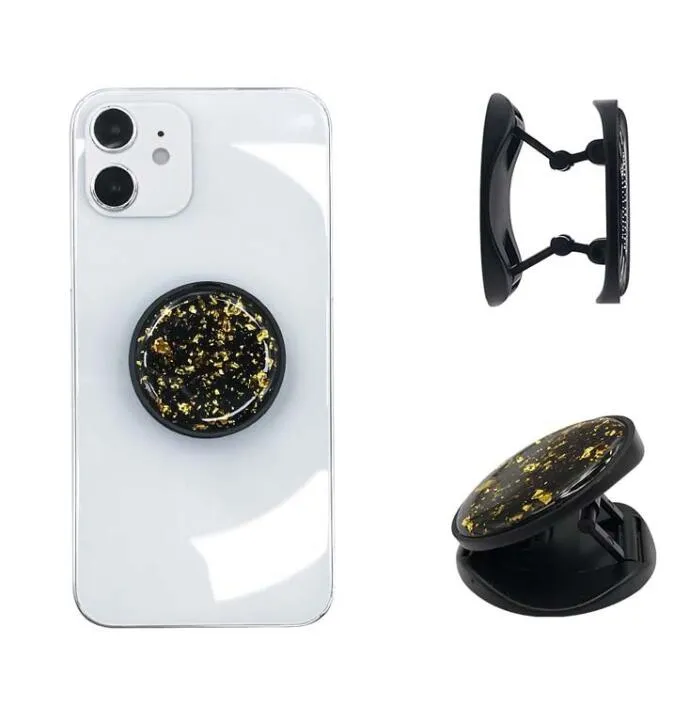 Glitter Glue Phone Stand Holder Foldable Finger Griptok Stand for IPhone Samsung Cellphone Support Bracket Accessories