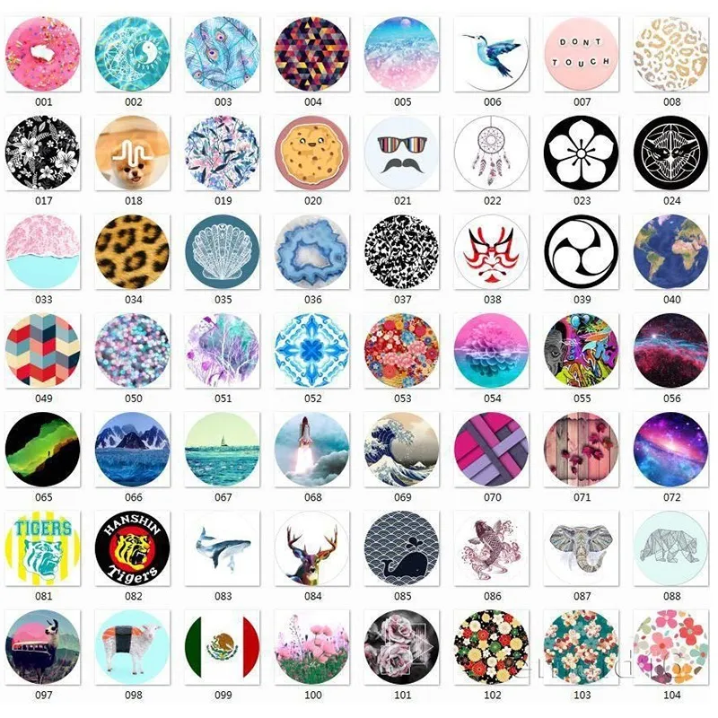 Universal Cell Phone holder pattern grip stand with opp bag folding finger ring holders Flexible for iPhone 13 Pro Max