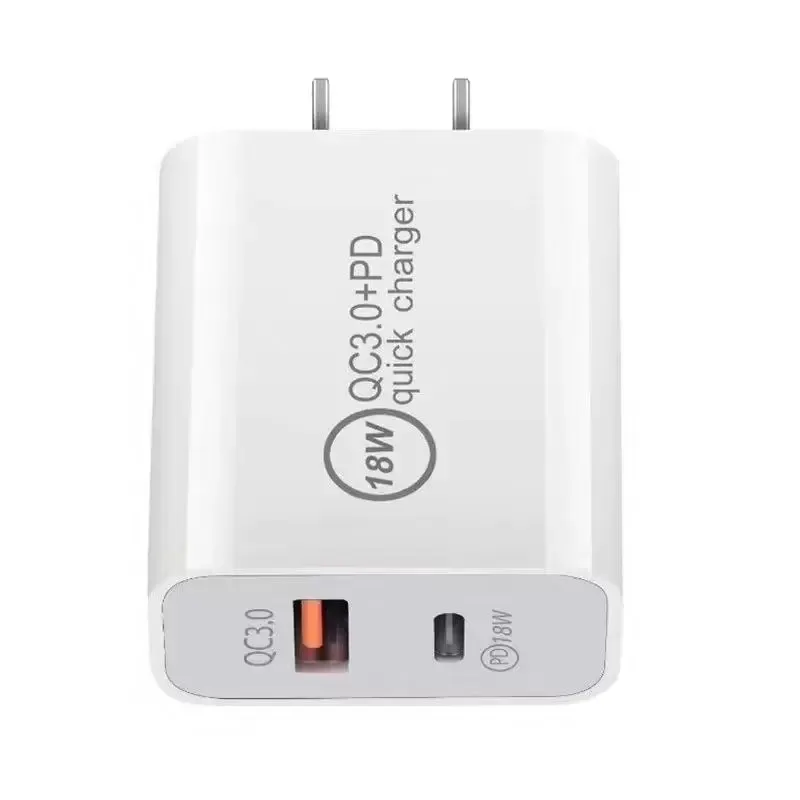 OEM 18W 20W Quick Charger QC 3.0 Type C USB PD Wall Charge EU US Plugs Fast Charging Adapter for iPhone 12 Pro Max USB-C Home Power Adapters without package