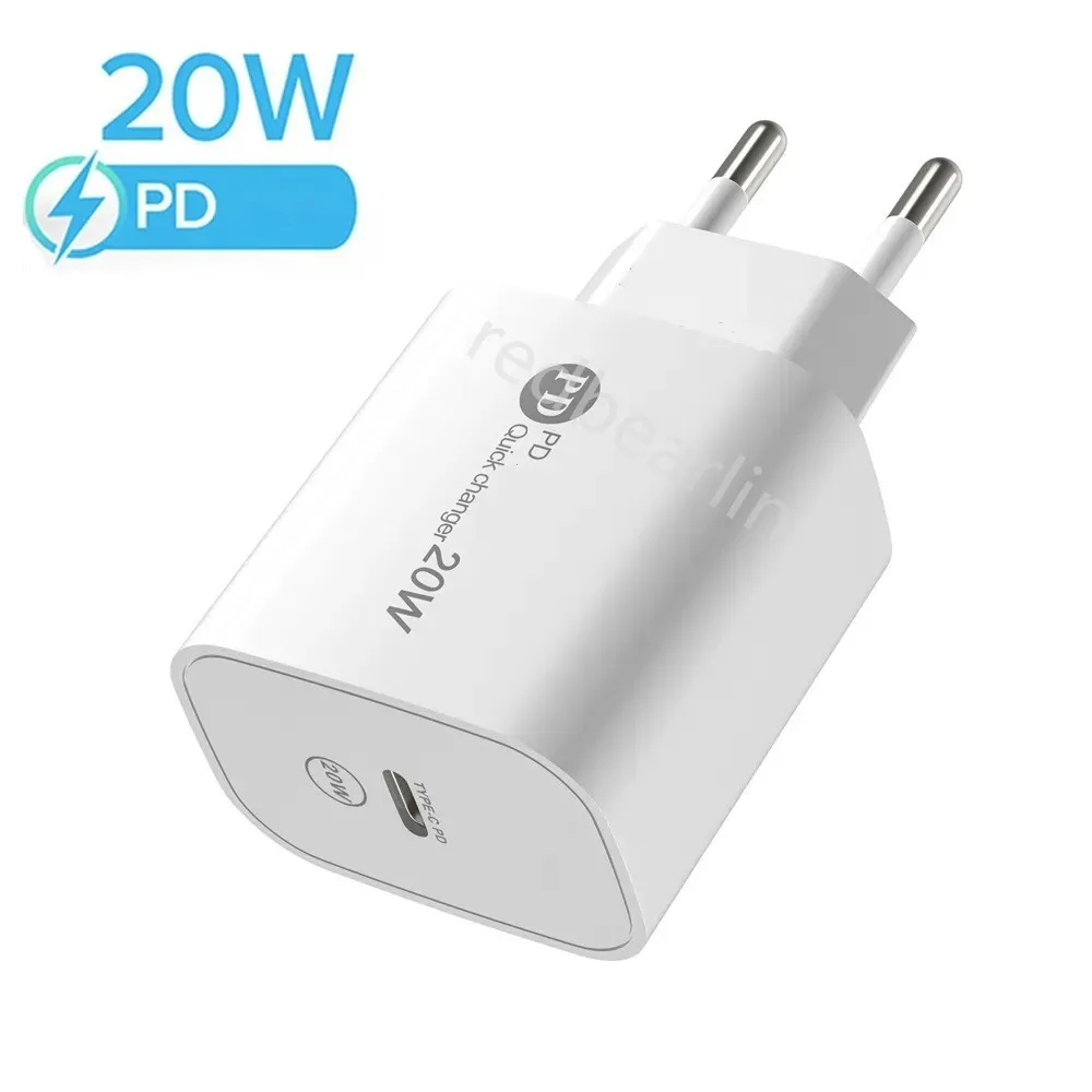 12W 20W PD Type c USB C Power Adapter US Eu Wall Charger Chargers Adapters For IPhone 11 12 13 14 Pro Max Samsung Android phone With Box