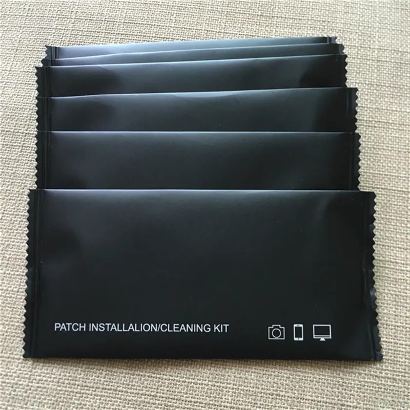 High Quality Phone Watch Tablet LCD Camera Tempered Glass Screen Protector Hydrogel Film 3in1 Dust Removal Paper Dry Wet Cleaning Wipes Alcohol Package Set Acces