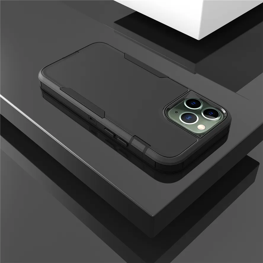Two in one Cases Contrast Color Anti-fall Robot Armor TPU PC Phone Case for Apple iPhone 11 12 13 Mini Pro Max Cover